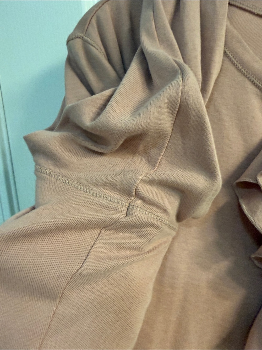 Lauren Ralph Lauren Ruffle-Front Long Sleeve Top in Dusty Pink - Picture 7 of 12